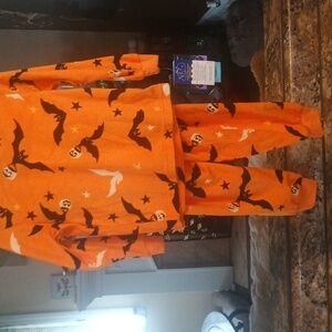 Carter's Orange and Black Halloween  Pants And Shirt Two-piece PJs New